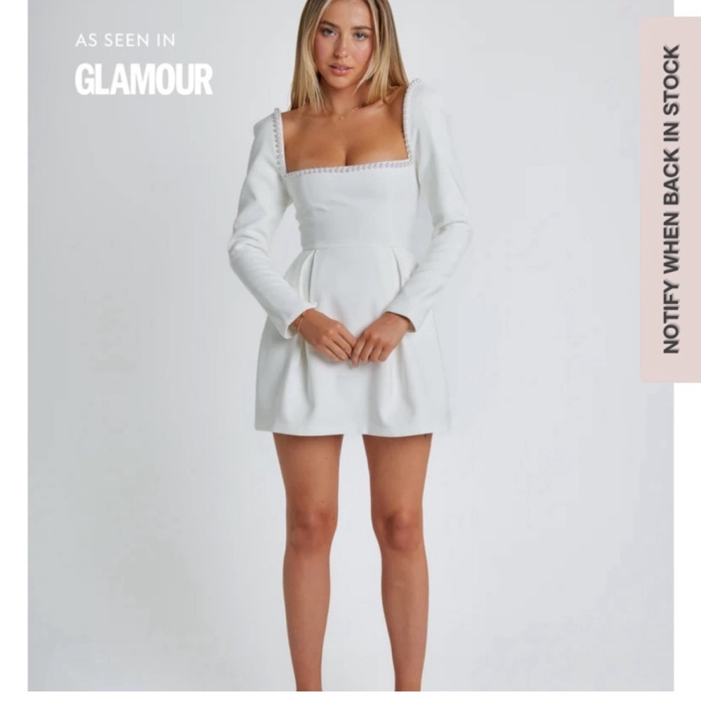 ODD MUSE white pearl dress